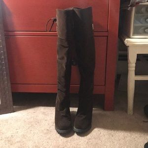 Brown Over the Knee Boots